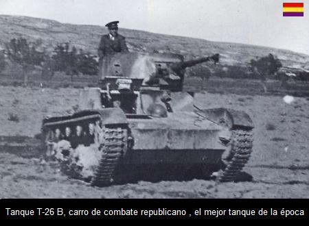 TANQUE RUSO T26 DE LOS REPUBLICANOS EN LA BATALLA DEL JARAMA